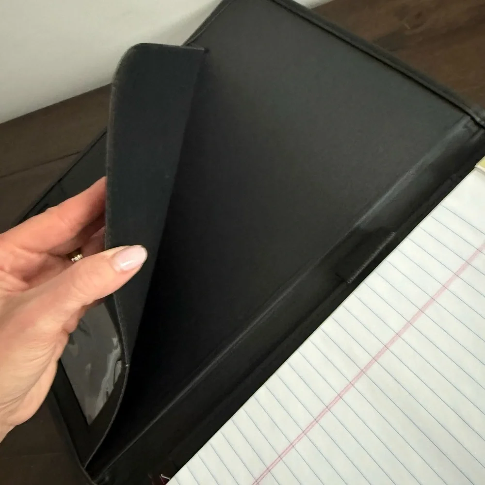 Black and White Striped Document Holder
